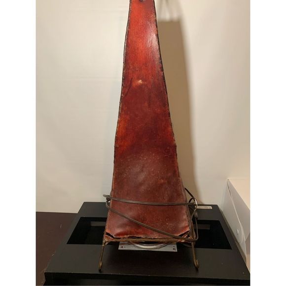 Vintage Stand / Hang Bended Flared 3 Hooks Lampshade - Picture 5 of 10